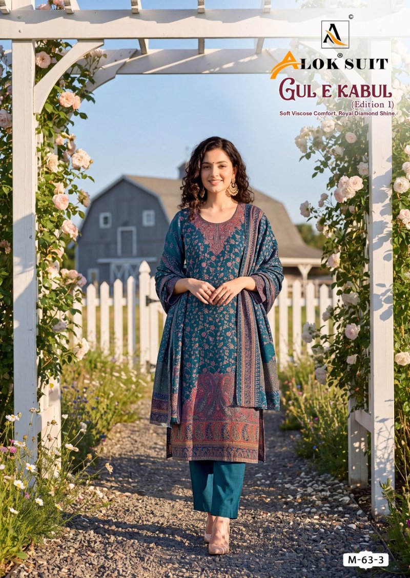 Gul E Kabul By Alok Viscose Pakistani Dress Material 